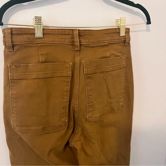 Everlane The Slim Leg Crop Pants Regular Mustard Women’s Size 2 - Picture 4 of 11